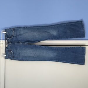 Size 6 Gap Original Flare Medium Wash Jeans Blue Denim Basic Casual